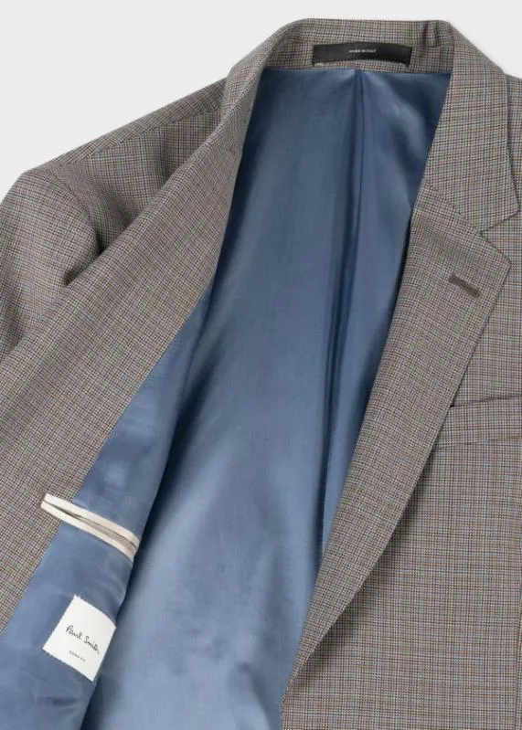 Mens TailoredFit Wool Puppytooth Check SuitPuppytooth TwoButton Blazer Puppytooth Pants Paul Smith Suits