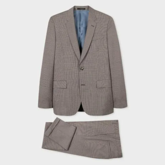Mens TailoredFit Wool Puppytooth Check SuitPuppytooth TwoButton Blazer Puppytooth Pants Paul Smith Suits