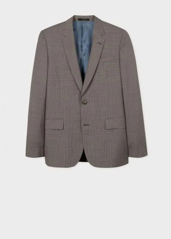 Mens TailoredFit Wool Puppytooth Check SuitPuppytooth TwoButton Blazer Puppytooth Pants Paul Smith Suits