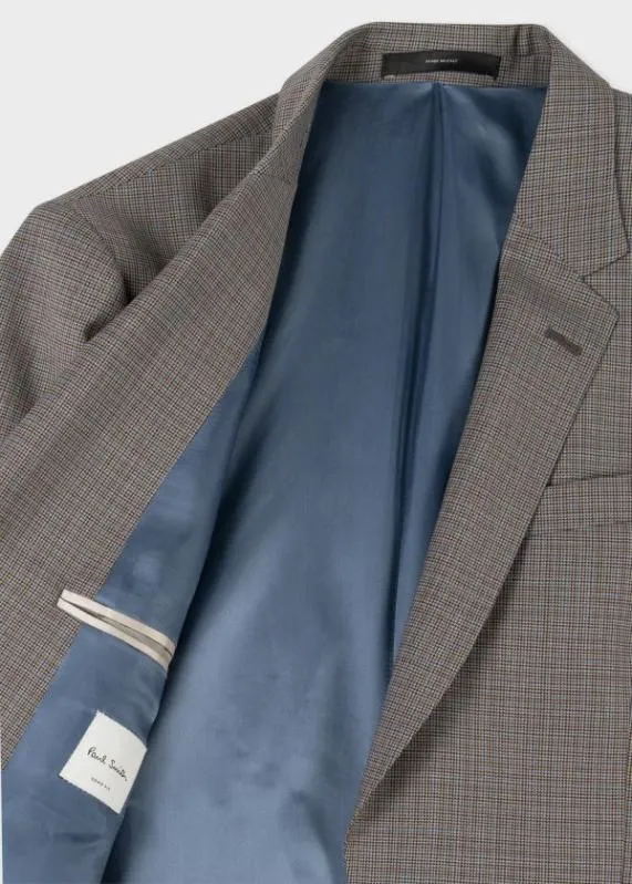 Mens TailoredFit Wool Puppytooth Check SuitPuppytooth TwoButton Blazer Puppytooth Pants Paul Smith Suits