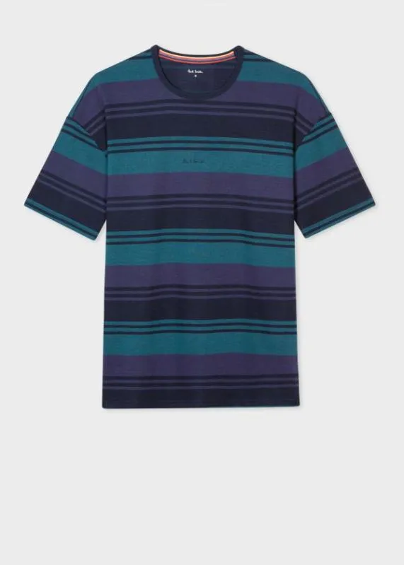 Mens Tri Stripe Lounge Logo TShirt Paul Smith Loungewear