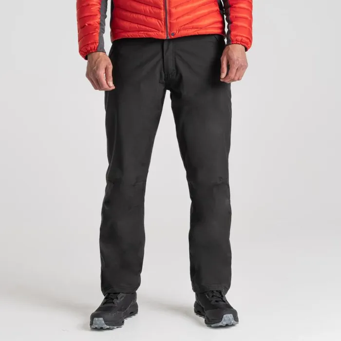 Mens Walking Trousers Craghoppers Steall II Thermo Waterproof Trousers Black