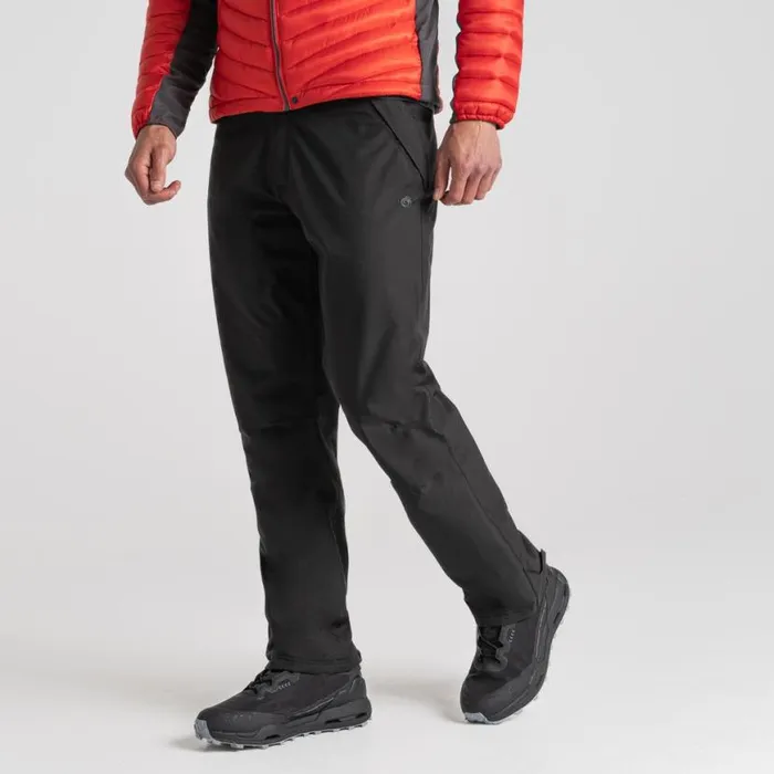 Mens Walking Trousers Craghoppers Steall II Thermo Waterproof Trousers Black Mens Walking Trousers Craghoppers Steall II Thermo Waterproof Trousers Black