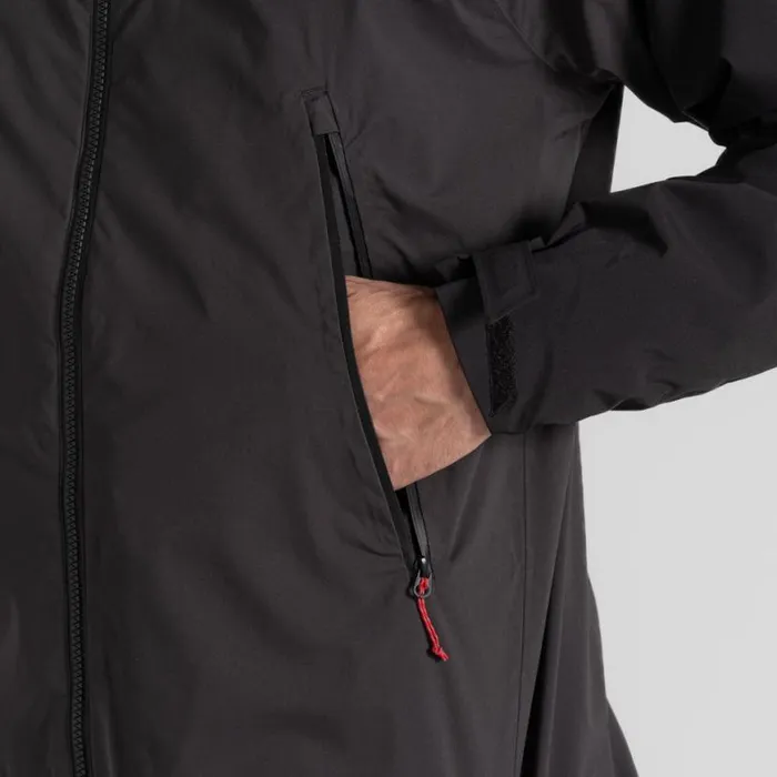 Mens Waterproof Jackets Craghoppers Diggory Stretch Waterproof Jacket Black Black Pepper Mens Waterproof Jackets Craghoppers Diggory Stretch Waterproof Jacket Black Black Pepper