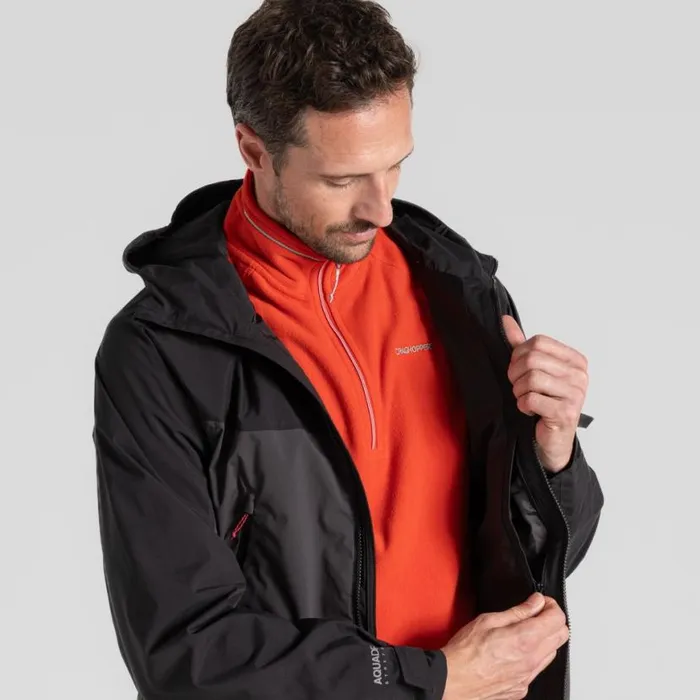 Mens Waterproof Jackets Craghoppers Diggory Stretch Waterproof Jacket Black Black Pepper Mens Waterproof Jackets Craghoppers Diggory Stretch Waterproof Jacket Black Black Pepper