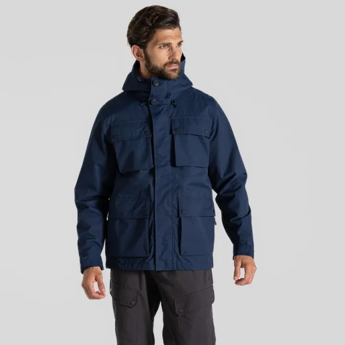 Mens Waterproof Jackets Craghoppers Hartley Waterproof Jacket Blue Navy