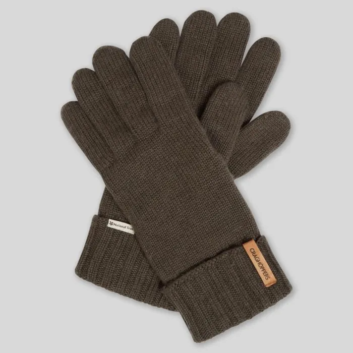MensWomens Gloves Craghoppers Unisex National Trust Gaddings Glove Woodland Green