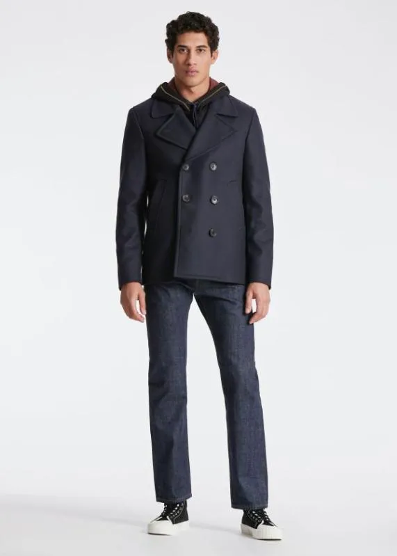 Mens WoolCashmere Pea Coat Paul Smith Coats and Jackets Mens WoolCashmere Pea Coat Paul Smith Coats and Jackets