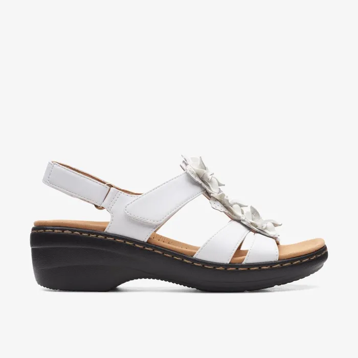 Merliah Sheryl White Women Clarks Sandals and Flip Flops