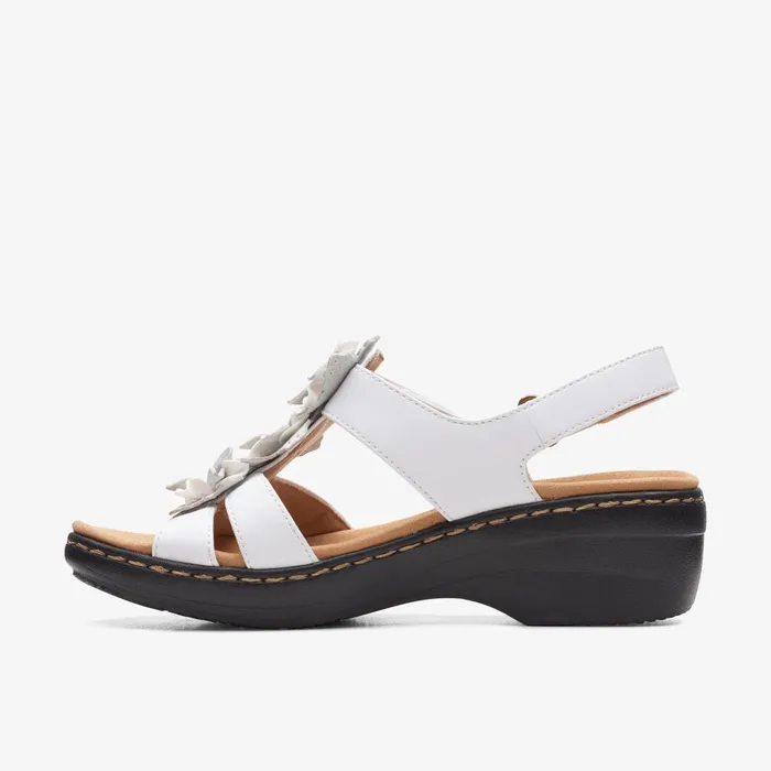 Merliah Sheryl White Women Clarks Sandals and Flip Flops