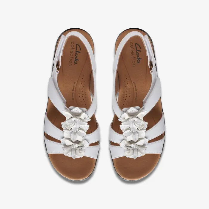 Merliah Sheryl White Women Clarks Sandals and Flip Flops