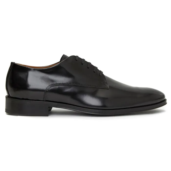Metti Derby Black Leather Men Bruno Magli Dress Shoes