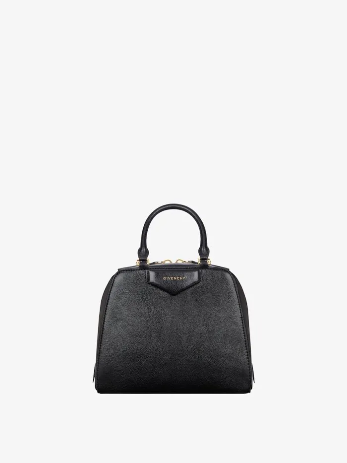 Mini Antigona Cube Bag In Leather Black Women Givenchy Crossbody Bags