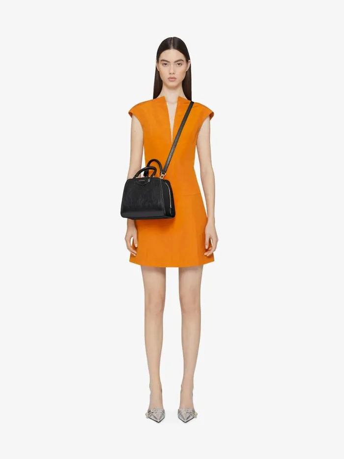 Mini Antigona Cube Bag In Leather Black Women Givenchy Crossbody Bags