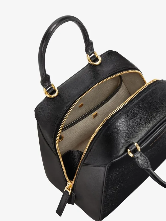 Mini Antigona Cube Bag In Leather Black Women Givenchy Crossbody Bags