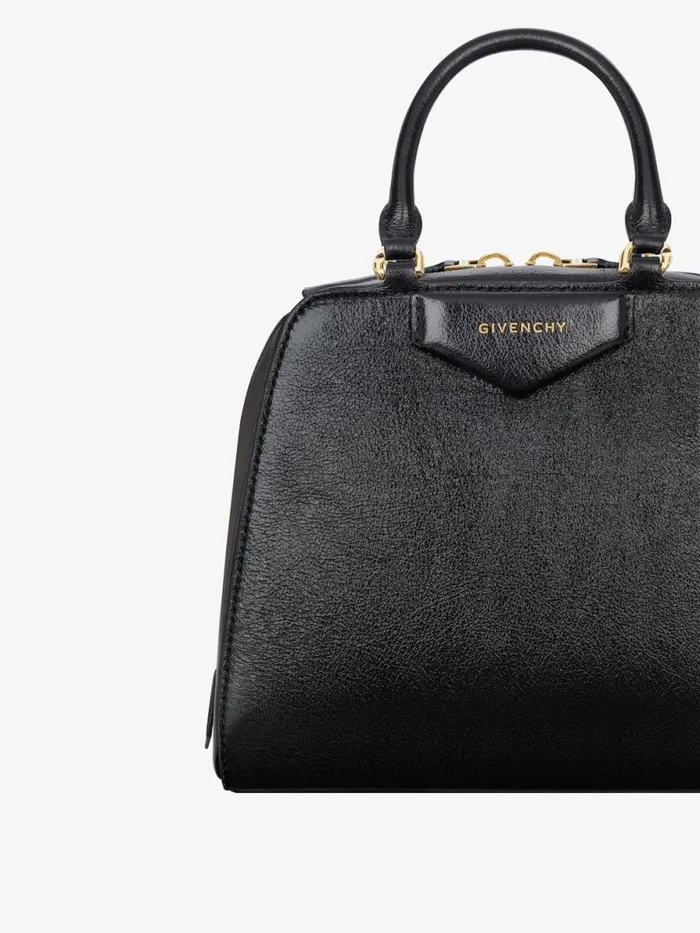 Mini Antigona Cube Bag In Leather Black Women Givenchy Crossbody Bags