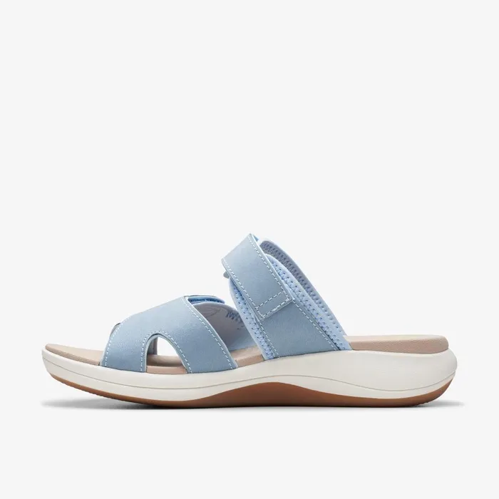 Mira Ease Denim Blue Women Clarks Sandals and Flip Flops