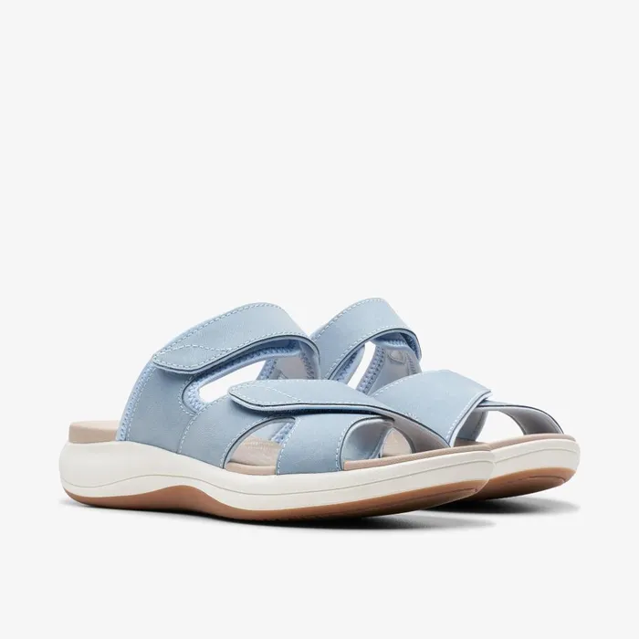Mira Ease Denim Blue Women Clarks Sandals and Flip Flops