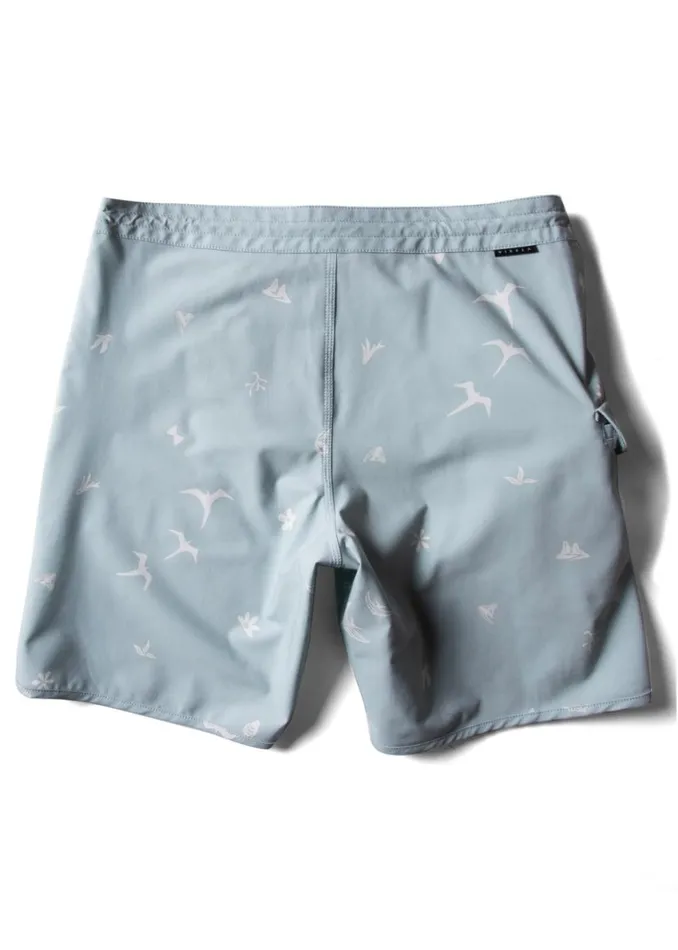 Miyashiro Island Stargazer 185quot Boardshort Agave Men Vissla Boardshorts