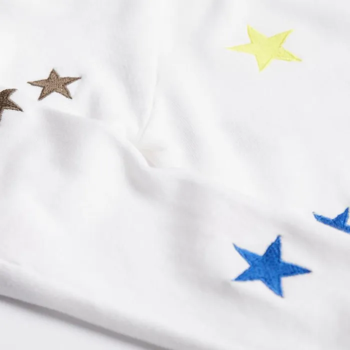 MONROW Kids Kids Embroidered Color Stars Raglan 8211 Kids MONROW Kids Kids Embroidered Color Stars Raglan 8211 Kids