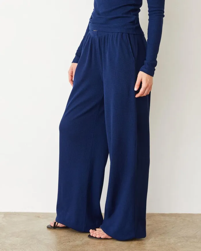 MONROW Pants Baby Thermal Wide Leg Pant 8211 Women MONROW Pants Baby Thermal Wide Leg Pant 8211 Women
