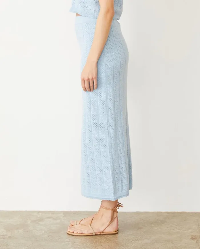 MONROW Skirts Crochet Knit Midi Skirt 8211 Women
