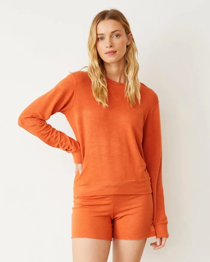 MONROW Sweatshirts Supersoft Crew Neck Sweatshirt 8211 Women MONROW Sweatshirts Supersoft Crew Neck Sweatshirt 8211 Women
