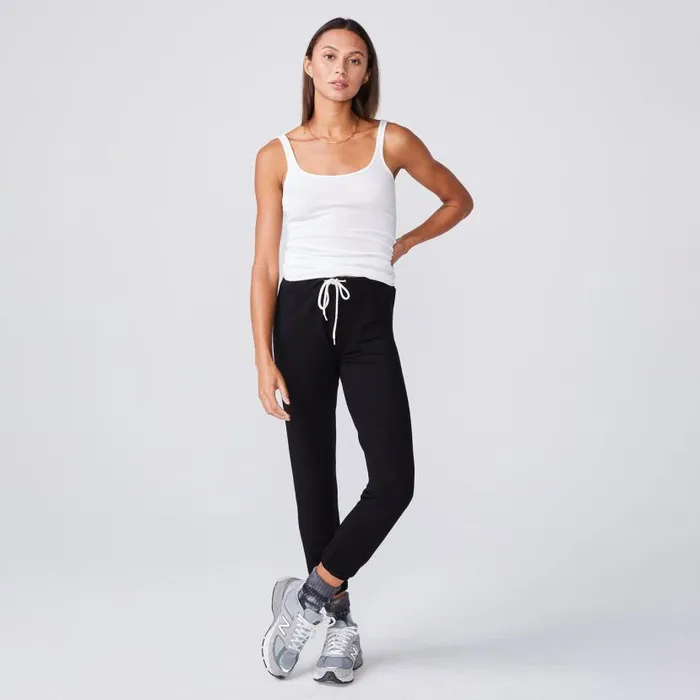 MONROW Tanks Narrow Rib Tank 8211 White Color 8211 Women MONROW Tanks Narrow Rib Tank 8211 White Color 8211 Women
