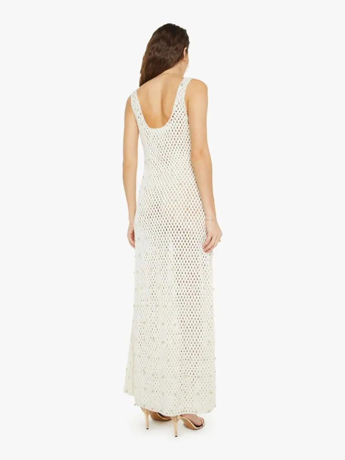 Mother Denim Adele Pearl Crochet Dress Ivory 8211 Women
