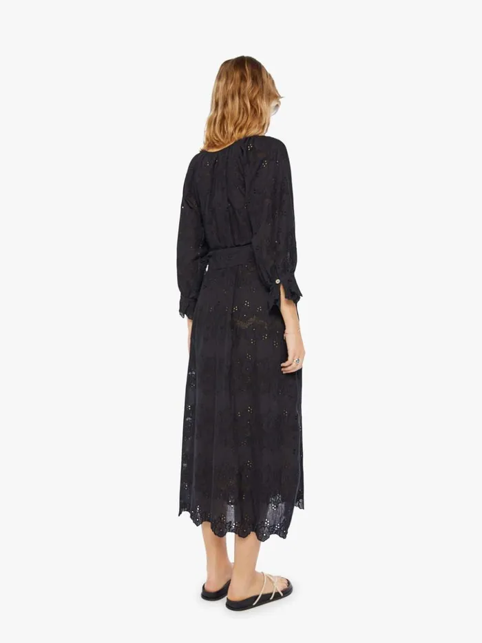Mother Denim Alex Midi With Sash Geranium Midnight 8211 Women