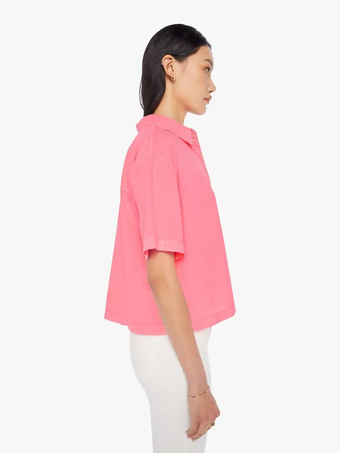 Mother Denim Ansel Top Neon Pink 8211 Women