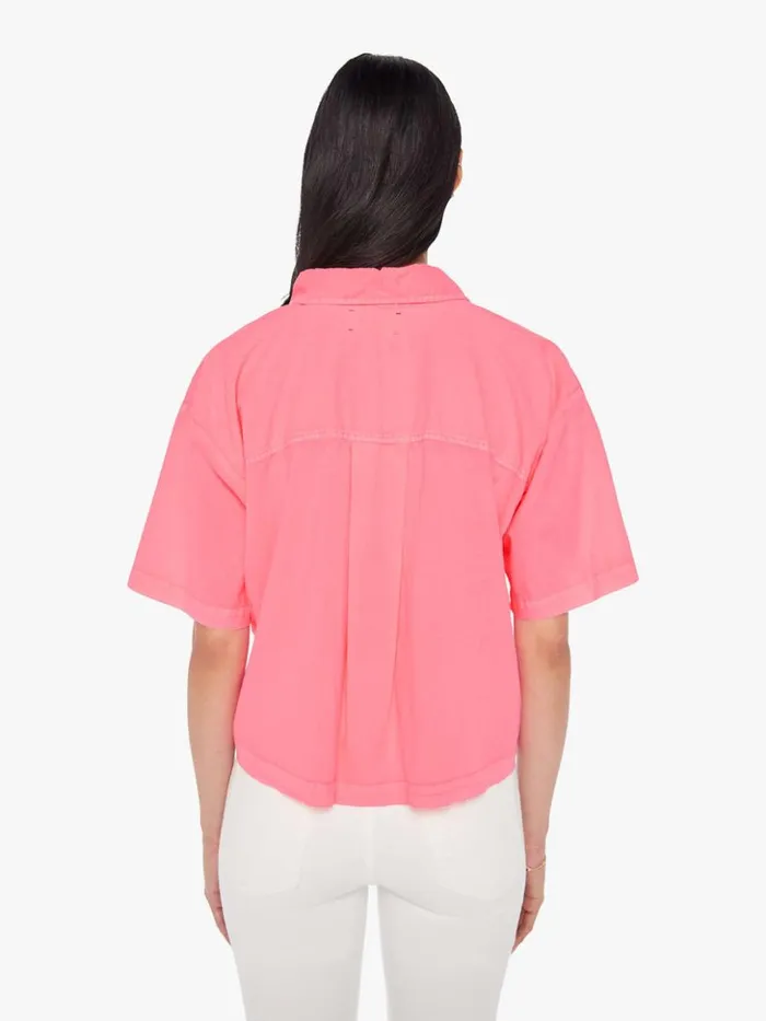 Mother Denim Ansel Top Neon Pink 8211 Women
