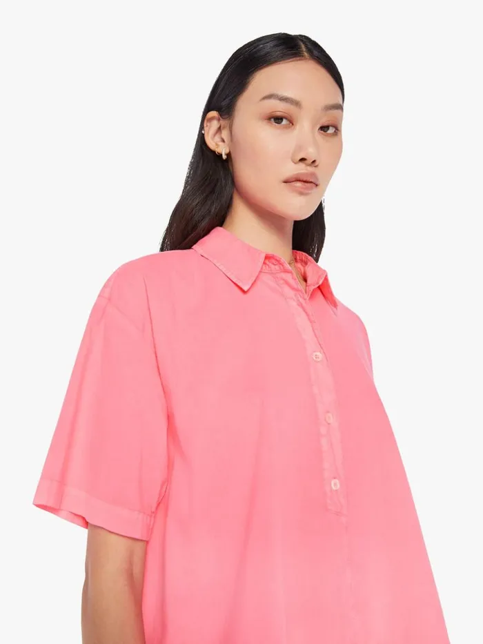Mother Denim Ansel Top Neon Pink 8211 Women