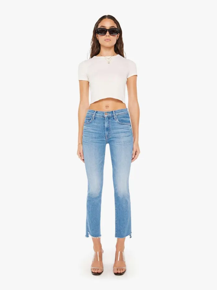 Mother Denim Bootcut The Insider Crop Step Fray Wash Out Of The Blue 8211 Women Mother Denim Bootcut The Insider Crop Step Fray Wash Out Of The Blue 8211 Women
