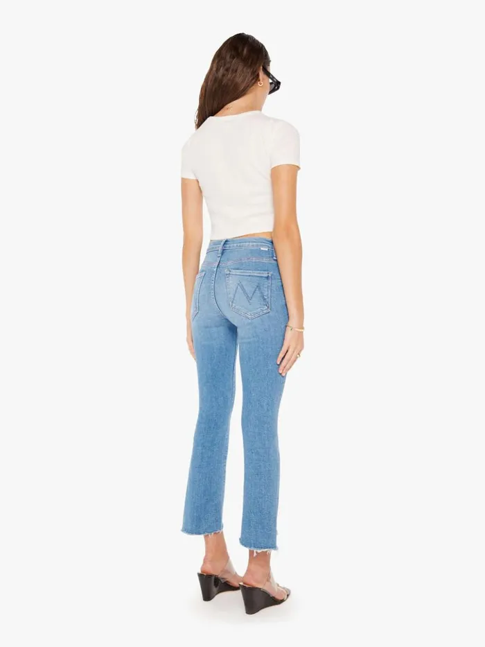 Mother Denim Bootcut The Insider Crop Step Fray Wash Out Of The Blue 8211 Women