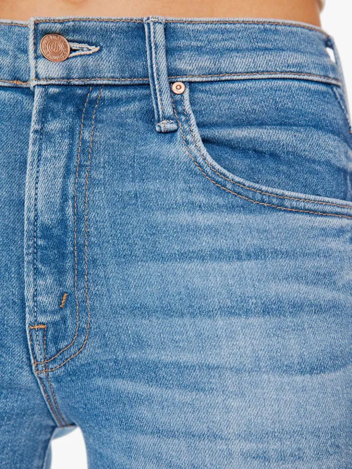 Mother Denim Bootcut The Insider Crop Step Fray Wash Out Of The Blue 8211 Women