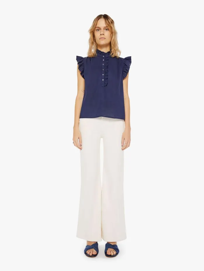 Mother Denim Brenna Top Navy 8211 Women