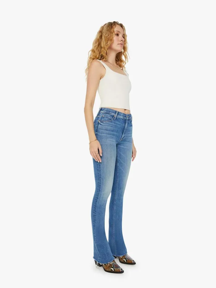Mother Denim Flare The Runaway Fray Wash Monkey In The Middle 8211 Women