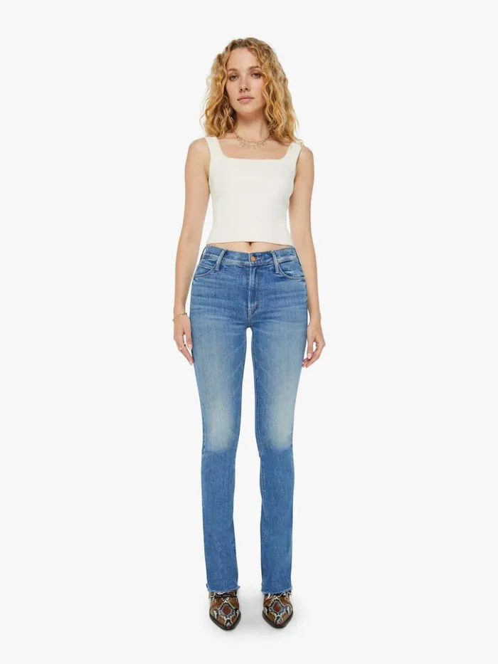 Mother Denim Flare The Runaway Fray Wash Monkey In The Middle 8211 Women Mother Denim Flare The Runaway Fray Wash Monkey In The Middle 8211 Women