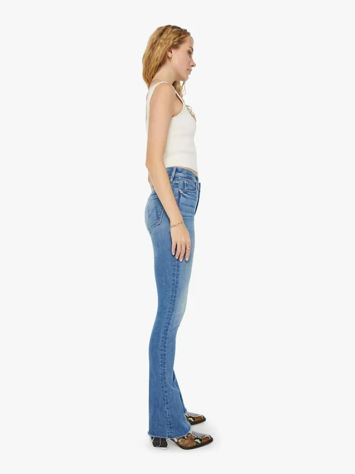 Mother Denim Flare The Runaway Fray Wash Monkey In The Middle 8211 Women Mother Denim Flare The Runaway Fray Wash Monkey In The Middle 8211 Women