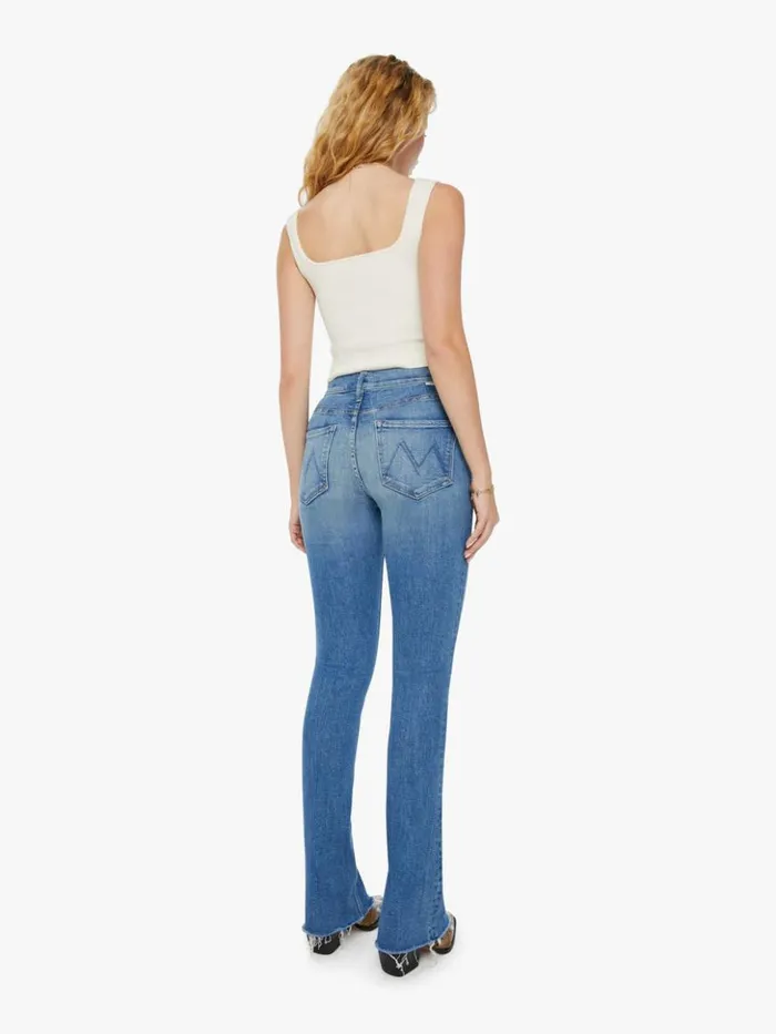 Mother Denim Flare The Runaway Fray Wash Monkey In The Middle 8211 Women Mother Denim Flare The Runaway Fray Wash Monkey In The Middle 8211 Women