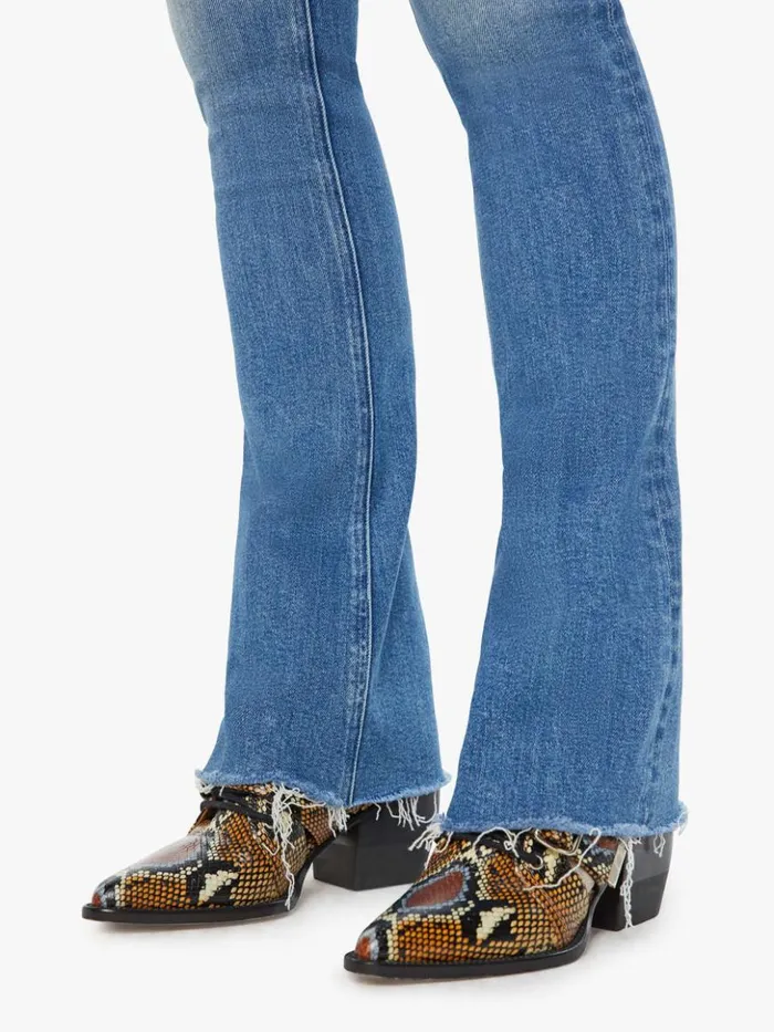Mother Denim Flare The Runaway Fray Wash Monkey In The Middle 8211 Women Mother Denim Flare The Runaway Fray Wash Monkey In The Middle 8211 Women