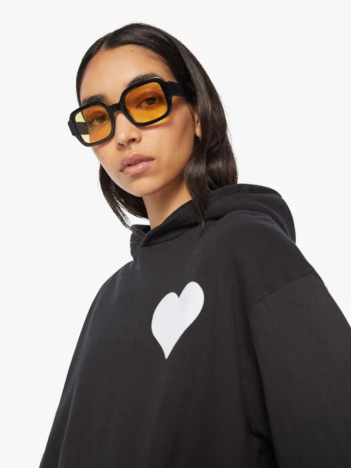 Mother Denim Heart Hoodie Black 8211 Women