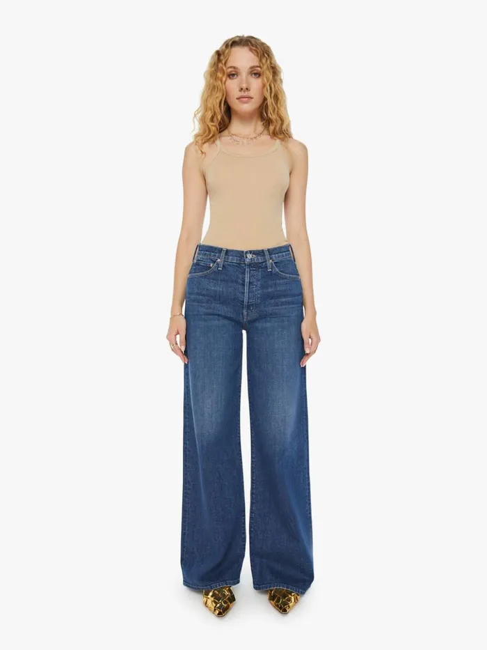 Mother Denim Relaxed The Ditcher Roller Sneak Wash Cannonball 8211 Women