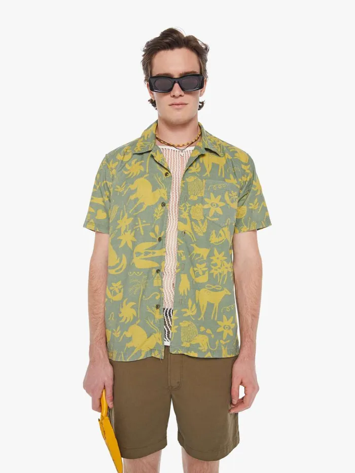 Mother Denim Shirts The Hooky Fawn Patrol Green 8211 Men