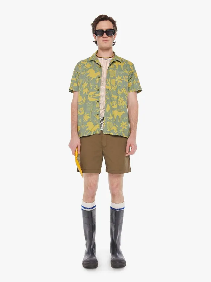 Mother Denim Shirts The Hooky Fawn Patrol Green 8211 Men