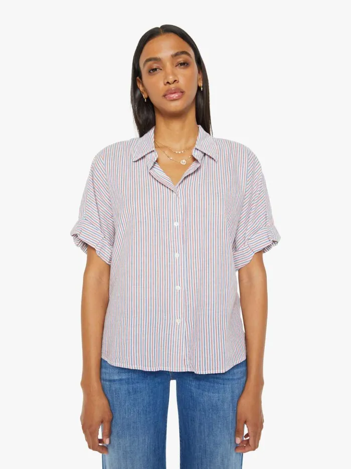 Mother Denim Teddy Shirt Firework Stripe 8211 Women