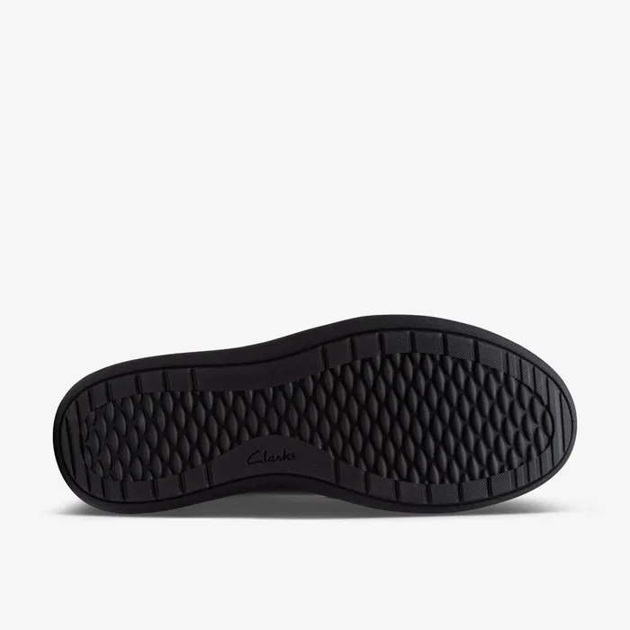Nalle Lilac Black Leather Women Clarks Sneakers