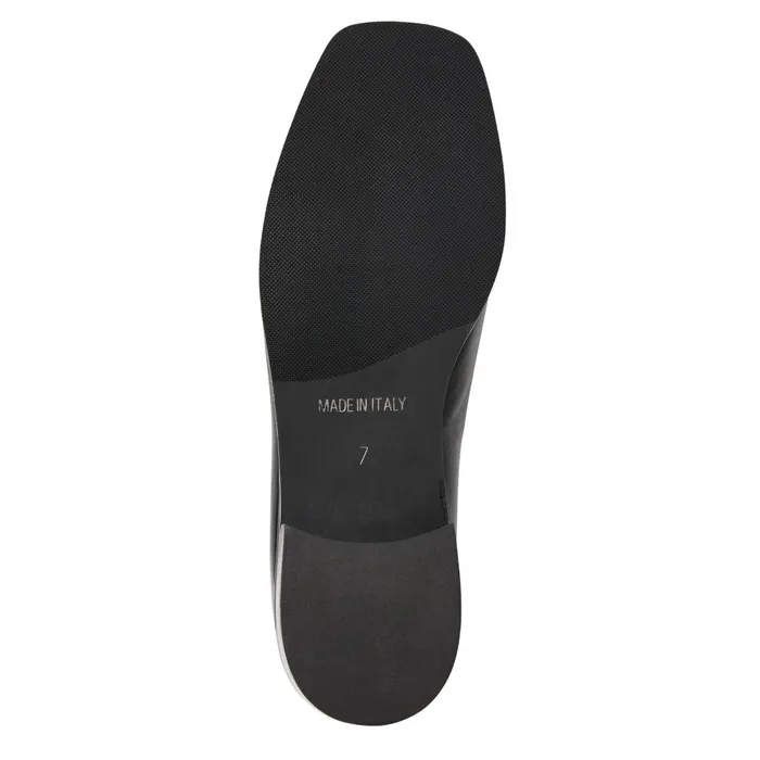 Natalie Square Toe LoaferBlack Leather Women Bruno Magli Flats and Loafers