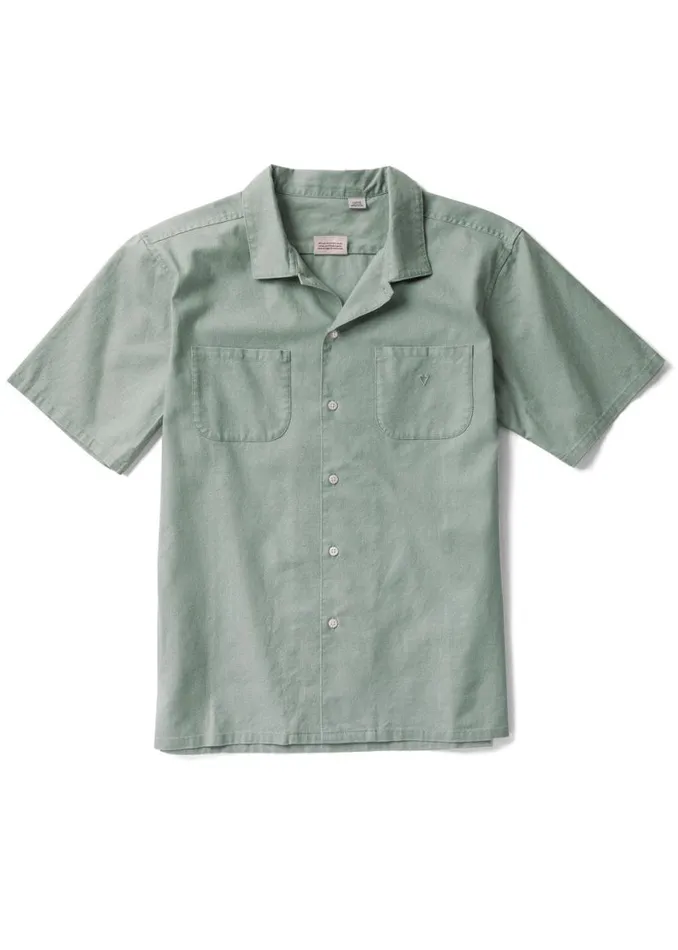 Natural Dye Eco Ss Shirt Chlorophyll Men Vissla Shirts and Flannels